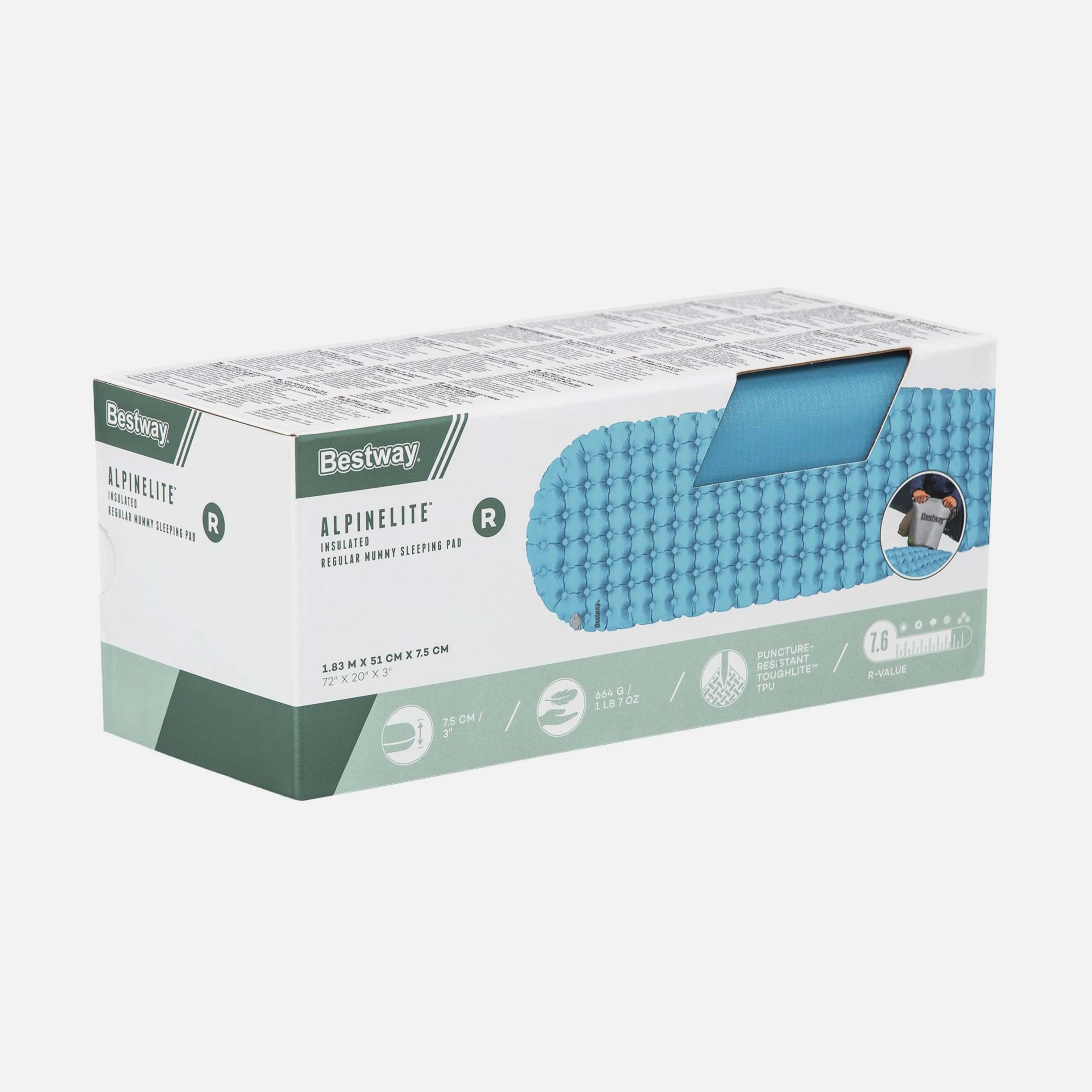 ALPINELITE INSULATE RGLR.MUM SLEEPPAD (1.83MX51CMX7.5CM) Secondary image